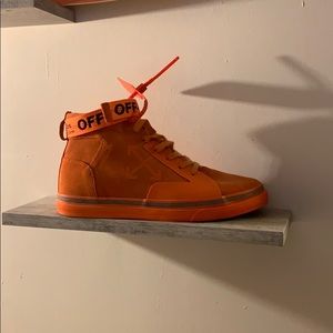 Off White Mid Top Double Arrow Sneakers